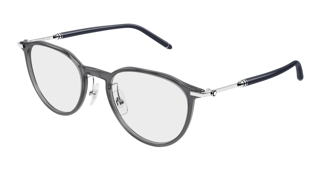 Brillen montblanc mb0524o 002 gris round/oval/panthos masculino größe 51mm - Hauptansicht