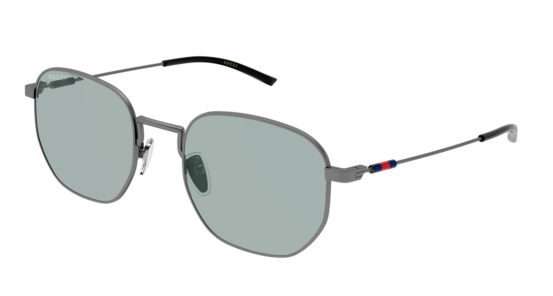 Sunglasses gucci gg2095s 005 plateado round/oval/panthos masculino size 52mm - Main view