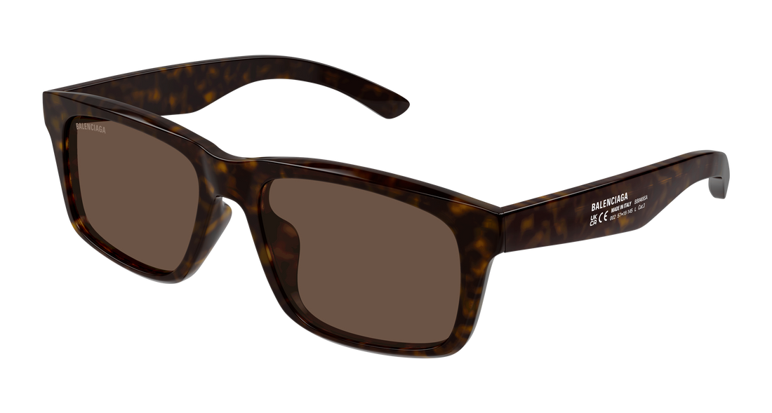 Sunglasses balenciaga bb0469sa 002 havana rectangular / squared masculino size 57mm - Main view