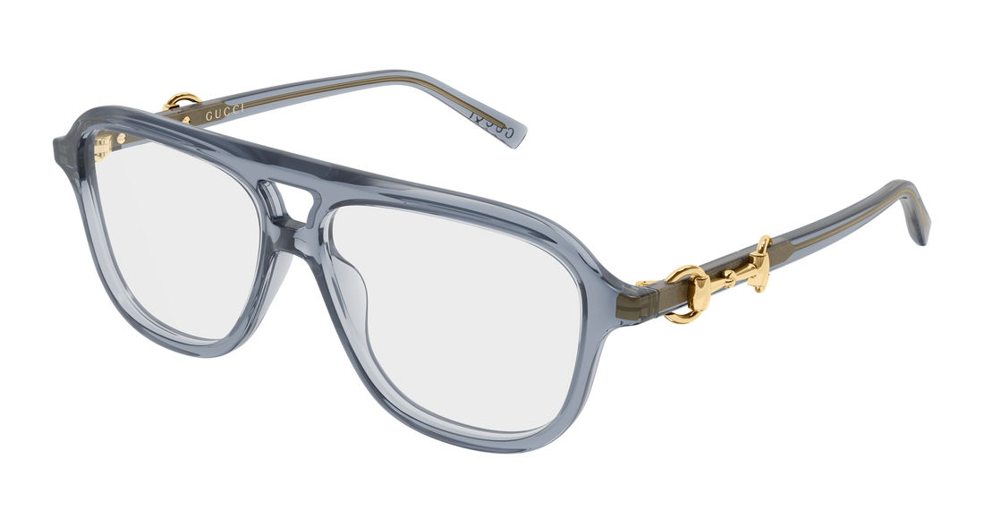Brillen gucci gg2216o 003 gris pilot/navigator femenino größe 55mm - Hauptansicht