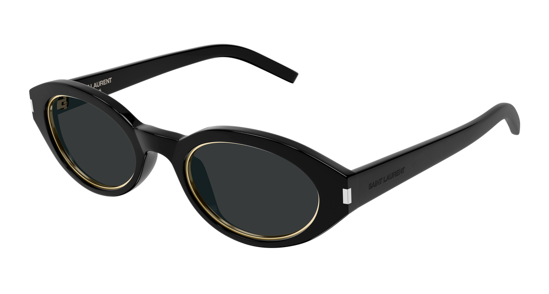 Lunettes de soleil saint laurent sl 567 rim 004 negro round/oval/panthos femenino taille 52mm - Vue principale