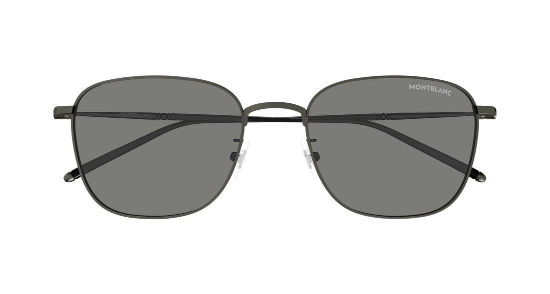 Sonnenbrillen montblanc mb0527sa 003 plateado rectangular / squared masculino größe 55mm - Detailansicht