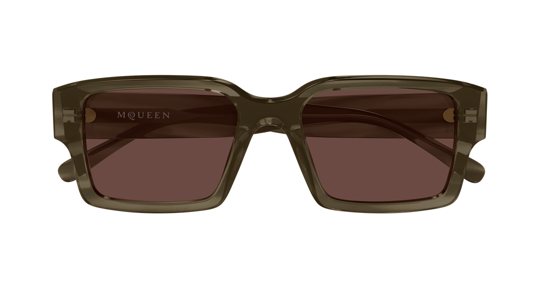 Sonnenbrillen alexander mcqueen am0579s 003 havana rectangular / squared masculino größe 53mm - Detailansicht