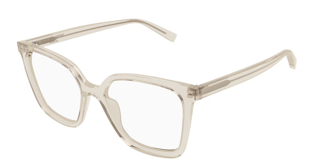Gafas graduadas saint laurent sl 910 004 beige cat eye femenino talla 53mm - Vista principal