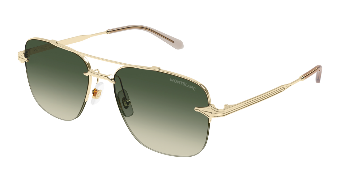 Sonnenbrillen montblanc mb0513s 002 dorado pilot/navigator masculino größe 57mm - Hauptansicht