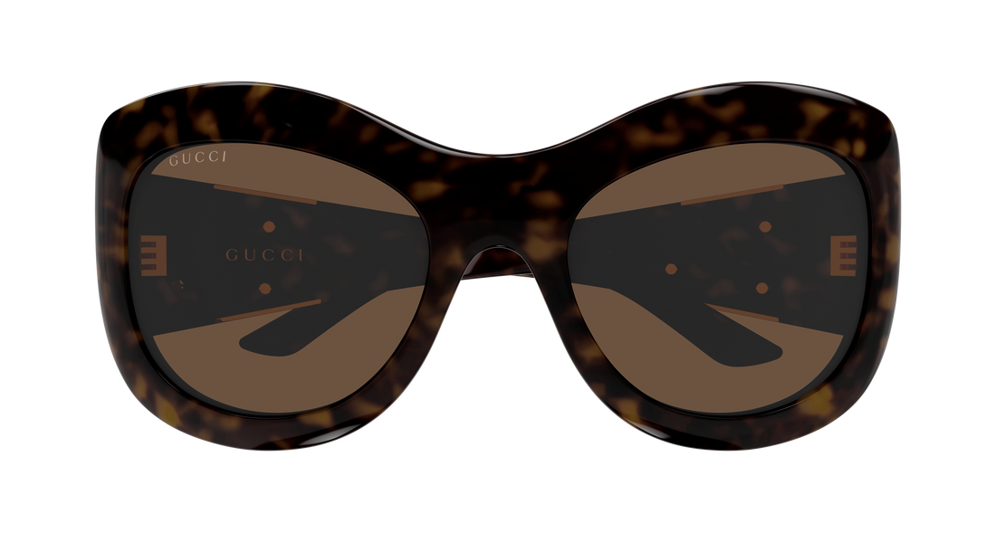 Lunettes de soleil gucci gg2275s 002 havana butterfly femenino taille 58mm - Vue détaillée