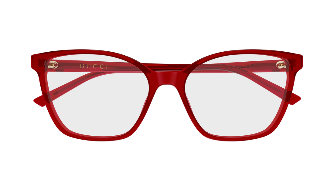 Lunettes de vue gucci gg1995o 009 rojo cat eye femenino taille 54mm - Vue détaillée
