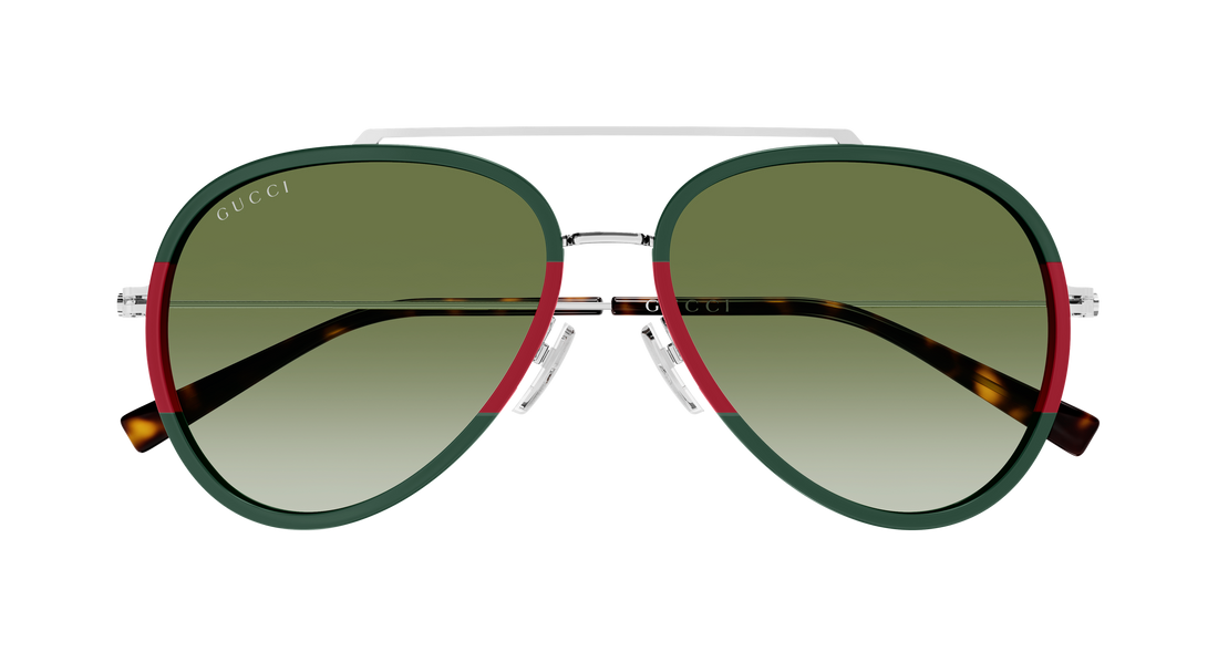 Sonnenbrillen gucci gg1981s 007 verde pilot/navigator masculino größe 56mm - Detailansicht