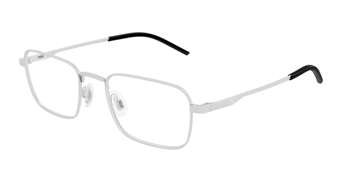 Occhiali da vista puma pu0534o 001 plateado rectangular / squared masculino taglia 53mm - Vista principale