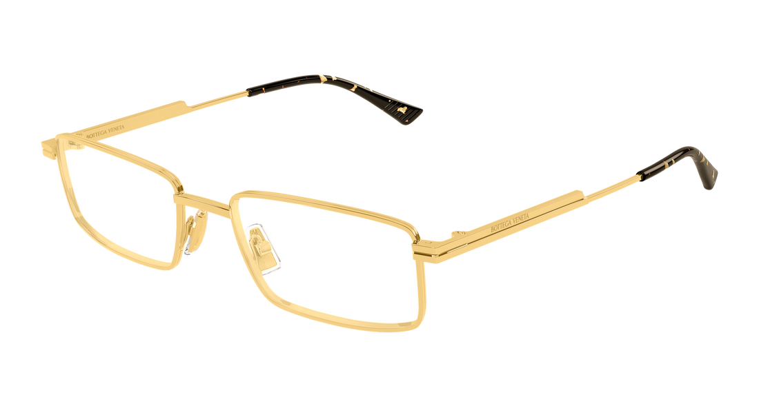 Prescription glasses bottega veneta bv1467o 003 dorado rectangular / squared unisex size 56mm - Main view
