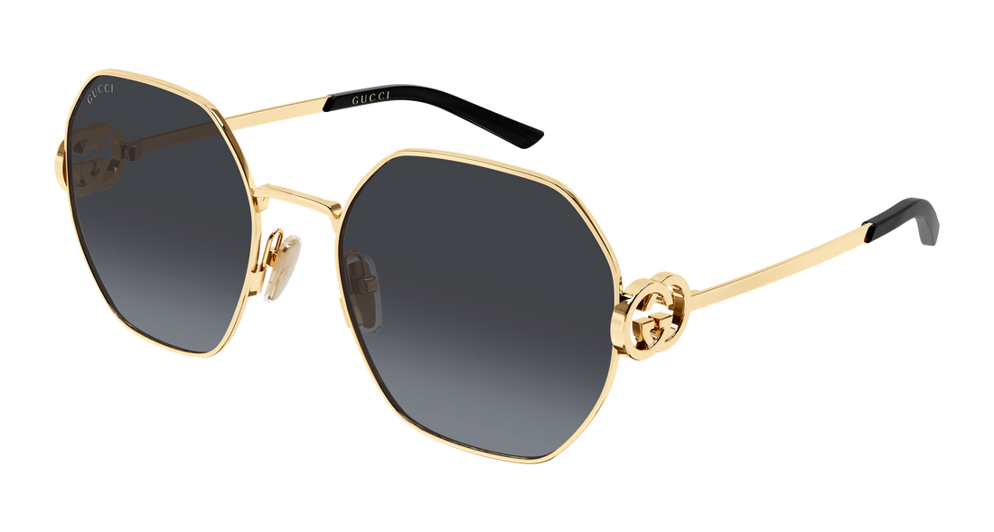 Occhiali da sole gucci gg2046s 001 dorado geometrical/directional femenino taglia 58mm - Vista principale
