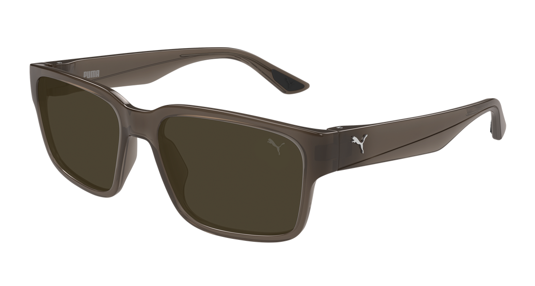 Lunettes de soleil puma pu0542s 004 marron rectangular / squared masculino taille 57mm - Vue principale