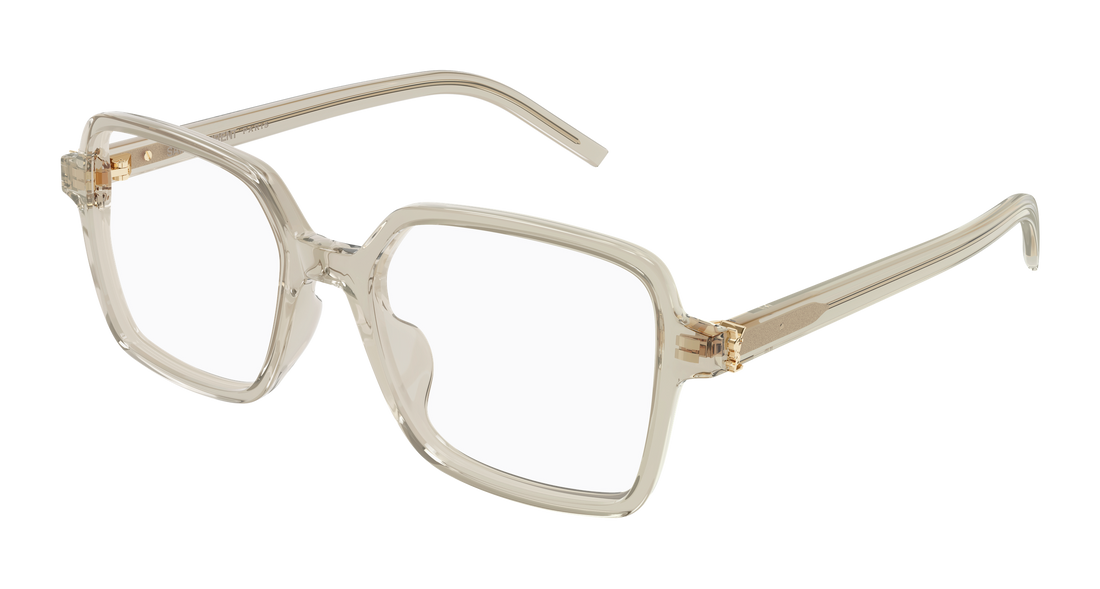 Brillen saint laurent sl m139 007 beige rectangular / squared femenino größe 56mm - Hauptansicht