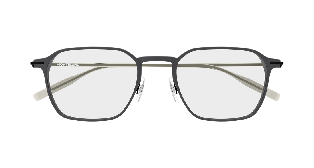 Brillen montblanc mb0504o 003 gris rectangular / squared masculino größe 51mm - Detailansicht