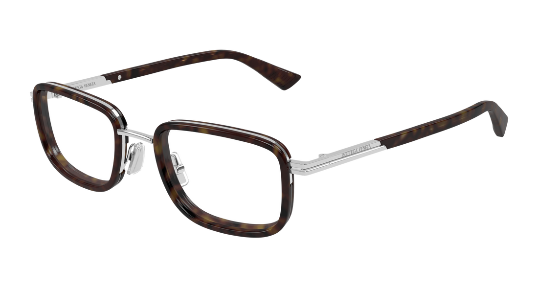 Prescription glasses bottega veneta bv1464o 006 plateado rectangular / squared masculino size 53mm - Main view