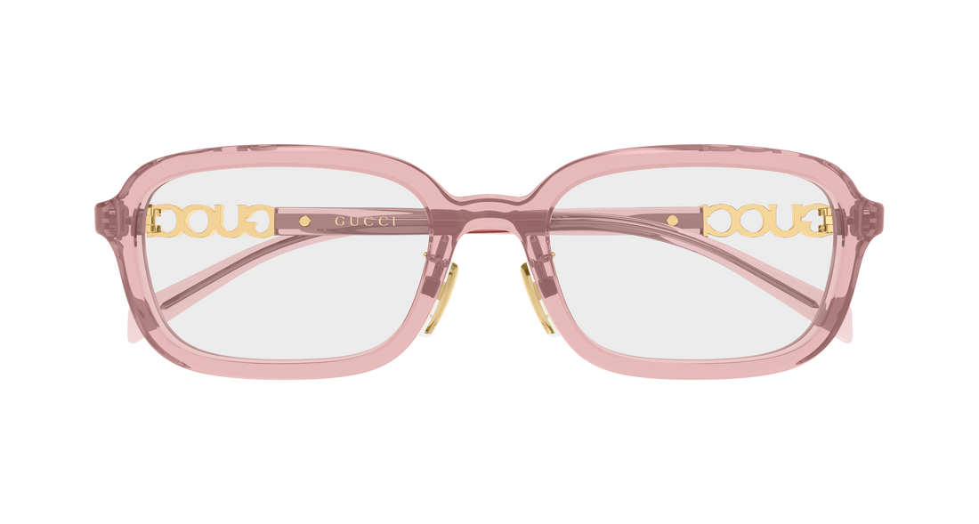 Brillen gucci gg2210oa 003 rosa rectangular / squared femenino größe 53mm - Detailansicht