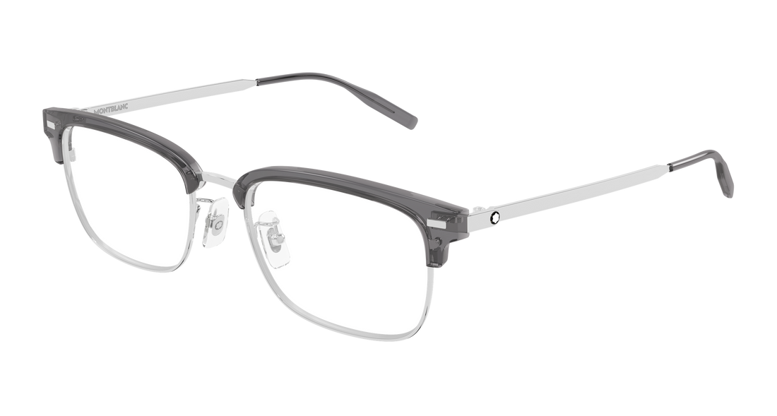 Occhiali da vista montblanc mb0493oj 004 plateado rectangular / squared masculino taglia 55mm - Vista principale