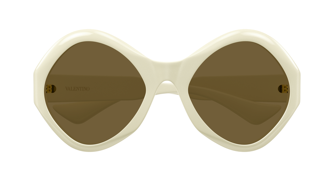 Sonnenbrillen valentino vg0069s 003 beige round/oval/panthos unisex größe 61mm - Detailansicht