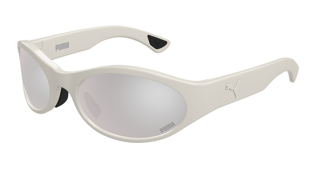 Occhiali da sole puma pu0520s 005 beige round/oval/panthos masculino taglia 61mm - Vista principale