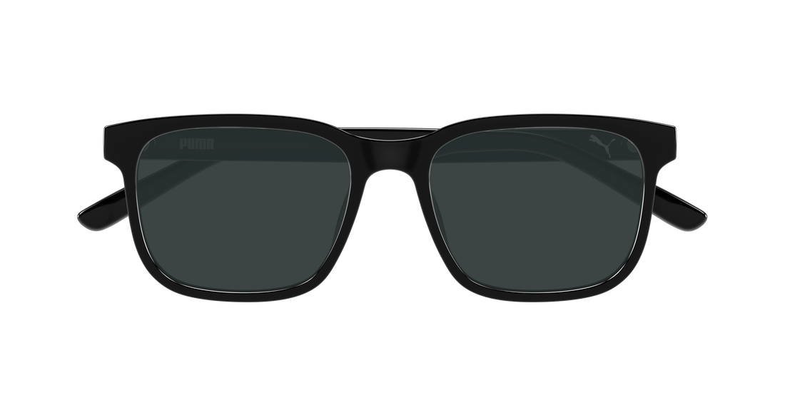 Occhiali da sole puma pu0527s 001 negro rectangular / squared masculino taglia 55mm - Vista dettagliata