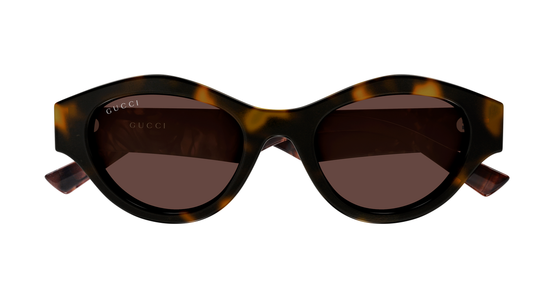 Lunettes de soleil gucci gg2207s 004 havana cat eye femenino taille 51mm - Vue détaillée