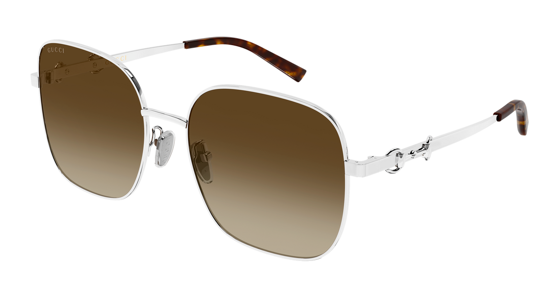 Sunglasses gucci gg2053s 005 plateado rectangular / squared femenino size 58mm - Main view