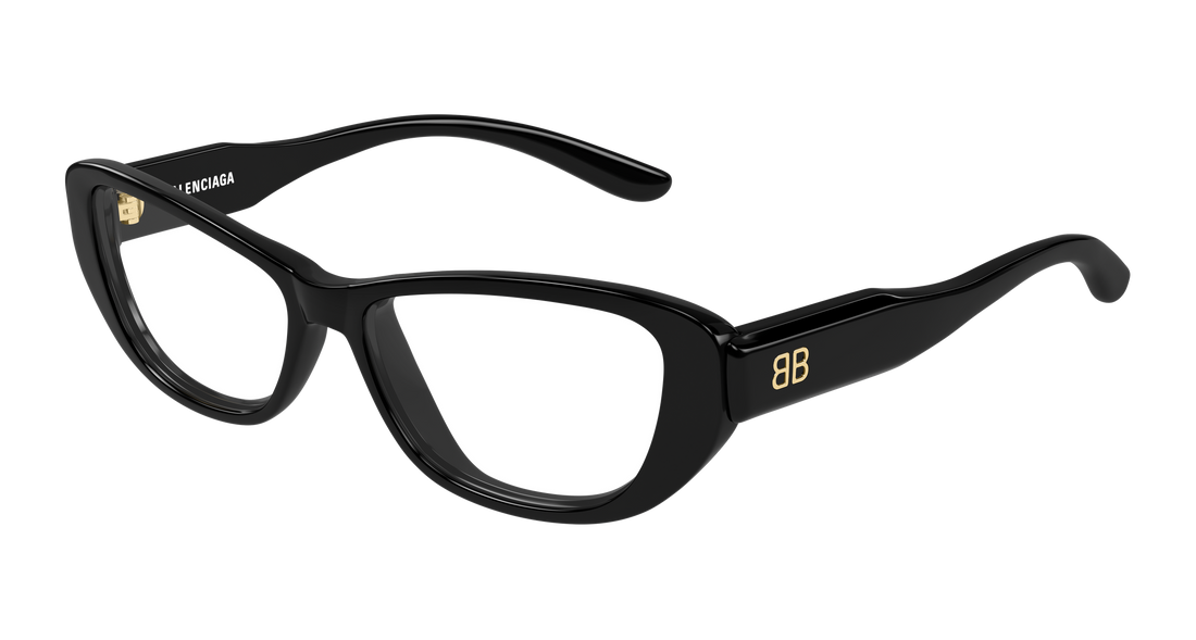 Brillen balenciaga bb0514o 001 negro geometrical/directional femenino größe 55mm - Hauptansicht