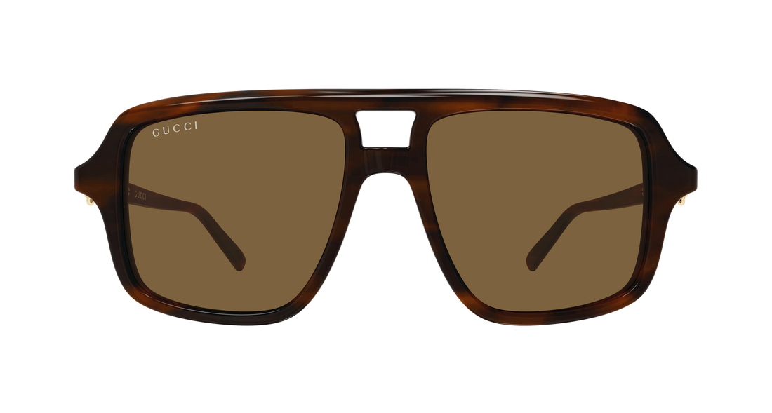 Occhiali da sole gucci gg2052s 003 havana pilot/navigator femenino taglia 53mm - Vista dettagliata