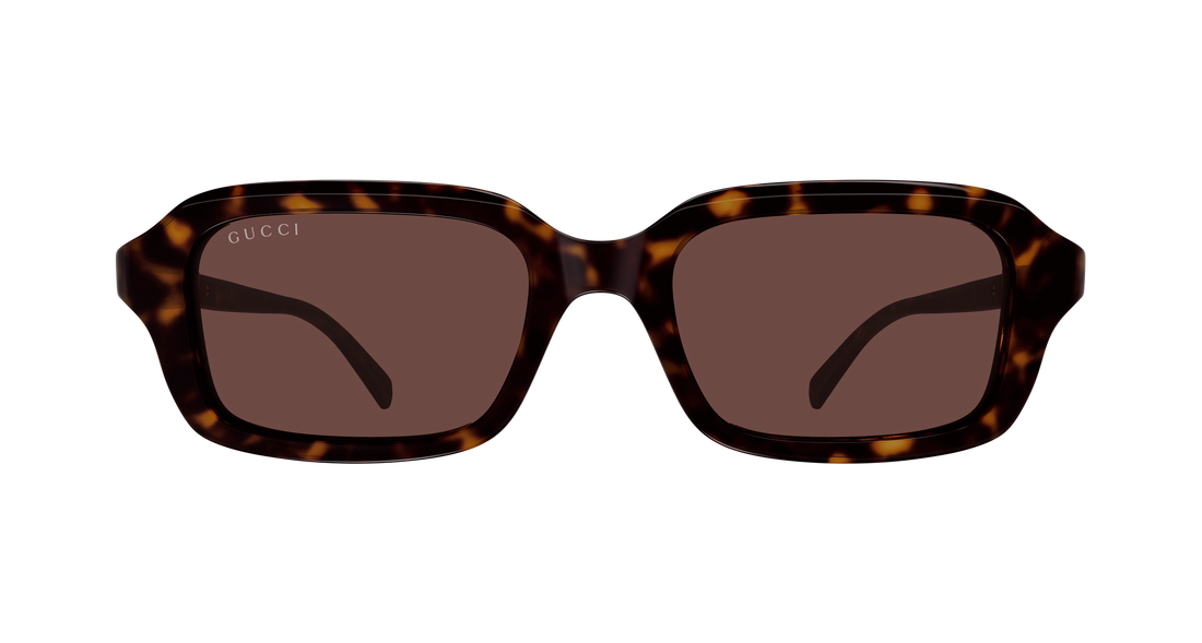 Lunettes de soleil gucci gg2152s 002 havana rectangular / squared femenino taille 50mm - Vue détaillée