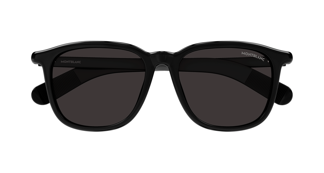 Lunettes de soleil montblanc mb0497s 001 negro rectangular / squared masculino taille 52mm - Vue détaillée