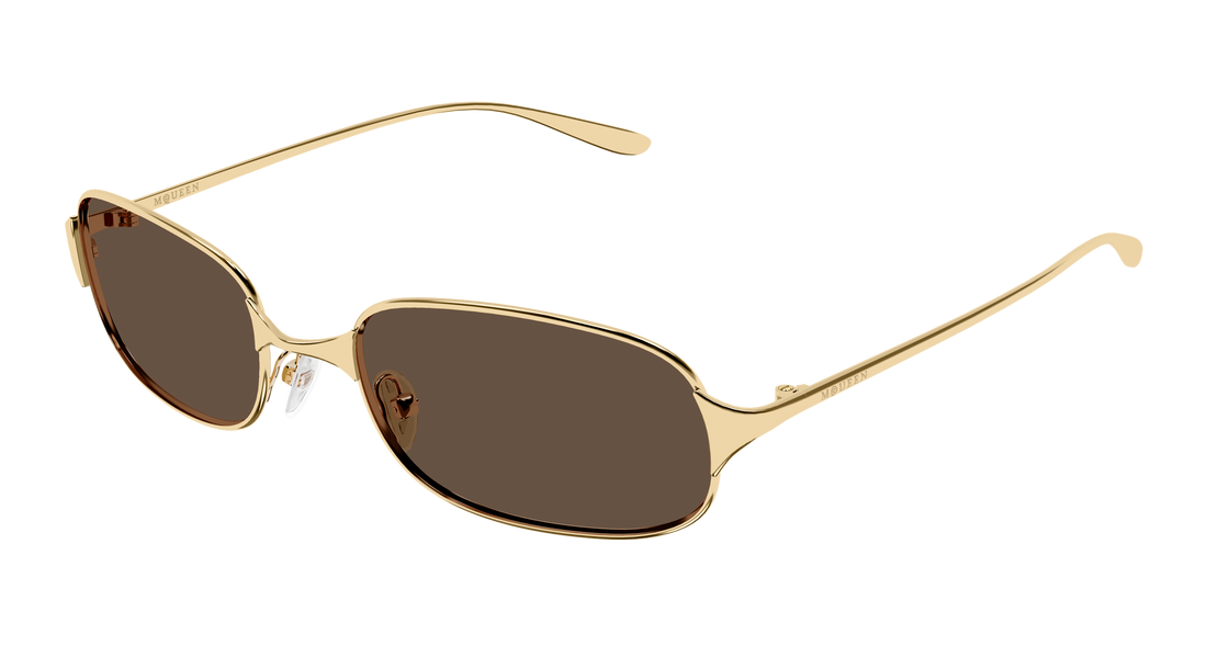 Sonnenbrillen alexander mcqueen am0588s 002 dorado round/oval/panthos masculino größe 55mm - Hauptansicht