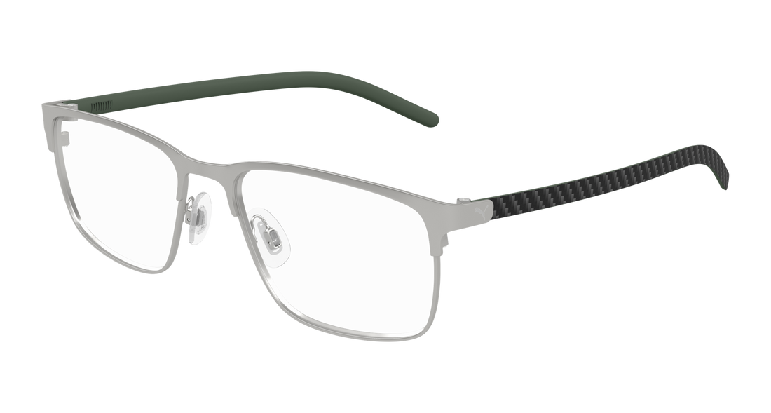 Lunettes de vue puma pu0553o 003 plateado rectangular / squared masculino taille 55mm - Vue principale