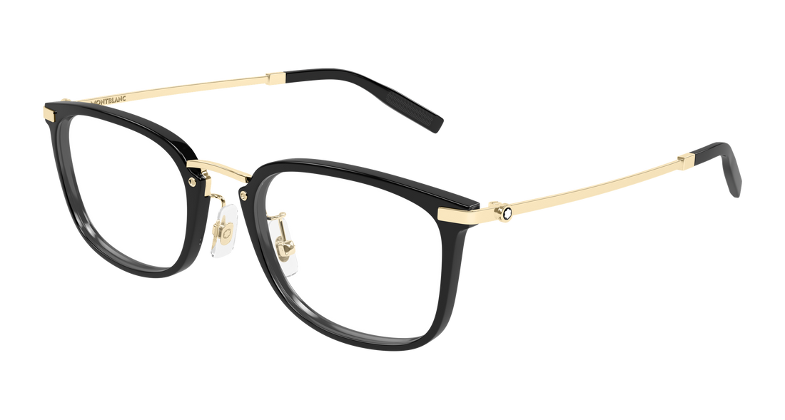 Brillen montblanc mb0494oj 001 negro rectangular / squared masculino größe 54mm - Hauptansicht