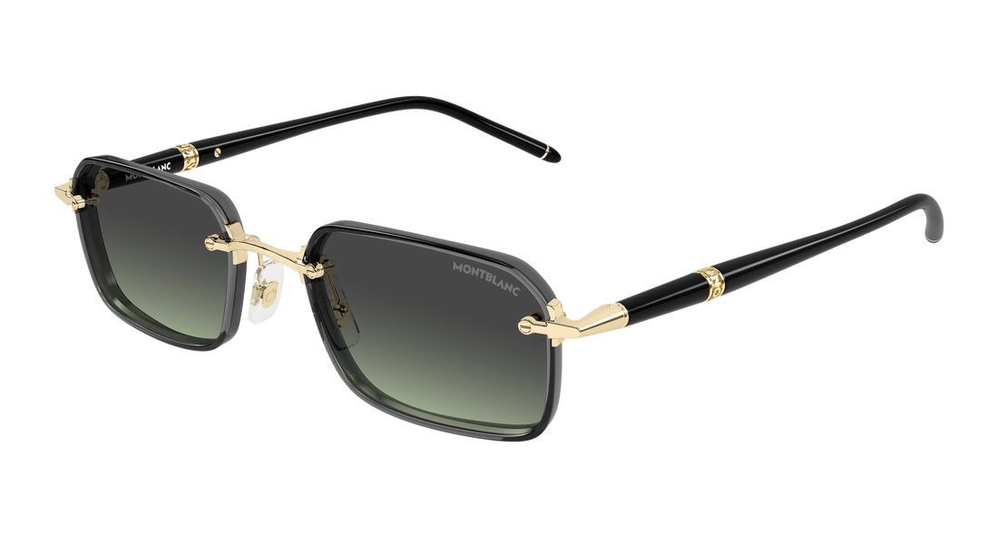 Lunettes de soleil montblanc mb0483s 004 dorado rectangular / squared masculino taille 54mm - Vue principale