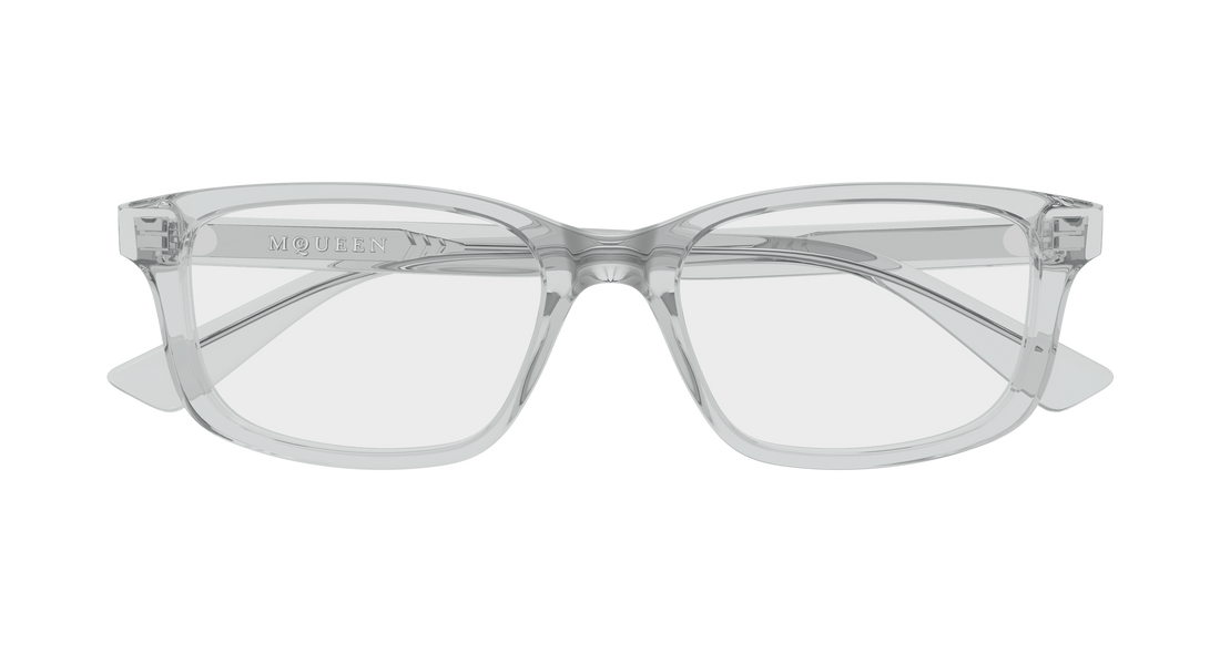 Brillen alexander mcqueen am0575o 004 gris cat eye masculino größe 54mm - Detailansicht
