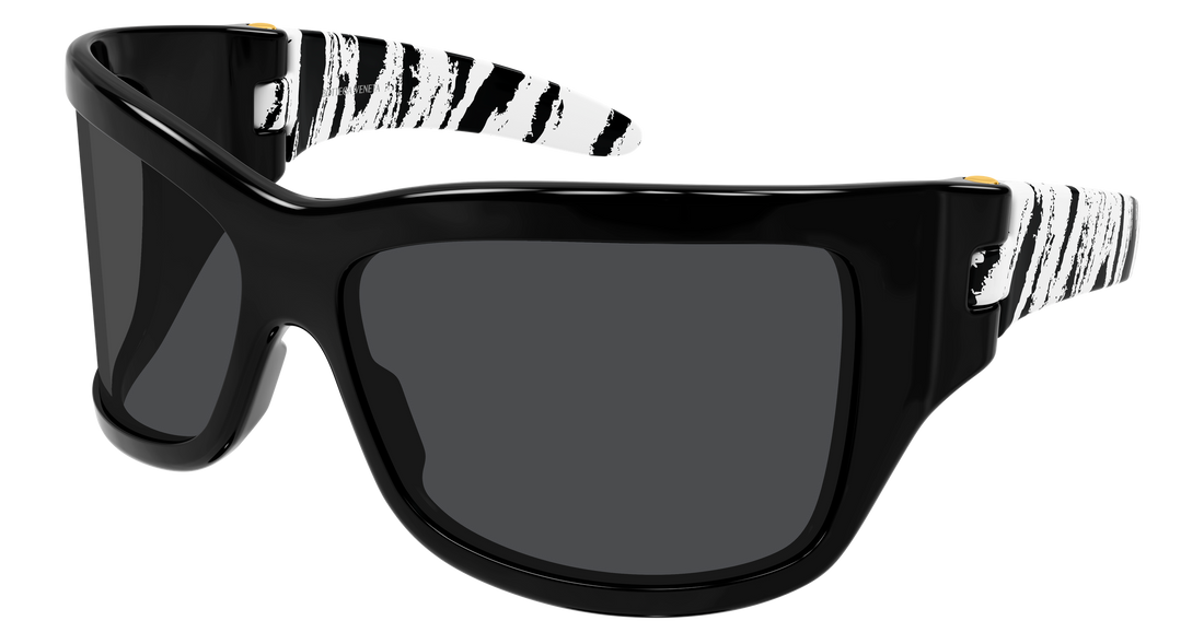 Lunettes de soleil bottega veneta bv1528s 003 negro rectangular / squared femenino taille 74mm - Vue principale