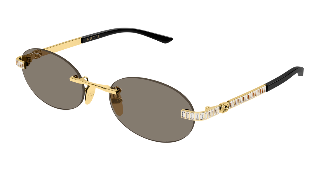 Sonnenbrillen gucci gg2214s 003 dorado round/oval/panthos femenino größe 55mm - Hauptansicht