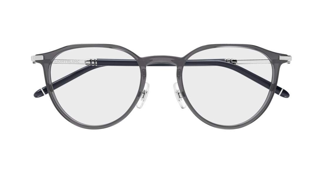 Brillen montblanc mb0524o 002 gris round/oval/panthos masculino größe 51mm - Detailansicht