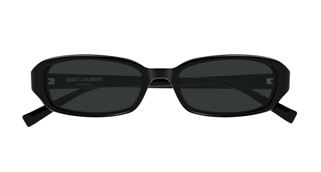 Óculos de sol saint laurent sl 872 erin 001 negro round/oval/panthos unisex tamanho 52mm - Vista de detalhe