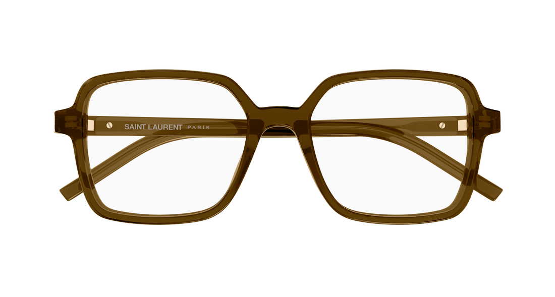 Lunettes de vue saint laurent sl m139 009 marron rectangular / squared femenino taille 54mm - Vue détaillée