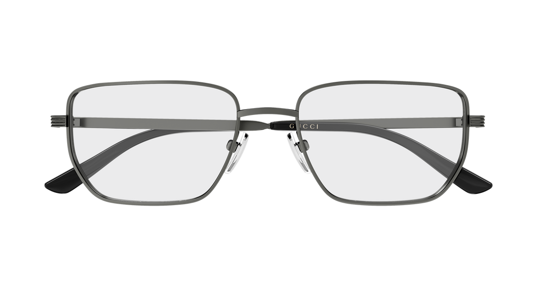Lunettes de vue gucci gg2225o 003 plateado rectangular / squared femenino taille 54mm - Vue détaillée