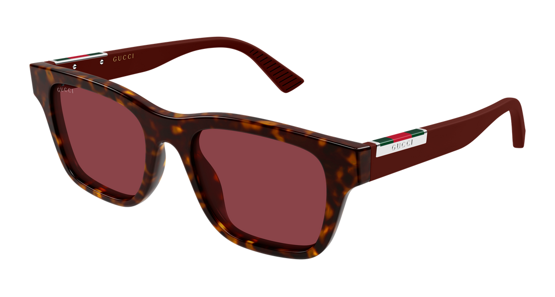 Sunglasses gucci gg2089s 003 havana rectangular / squared masculino size 52mm - Main view