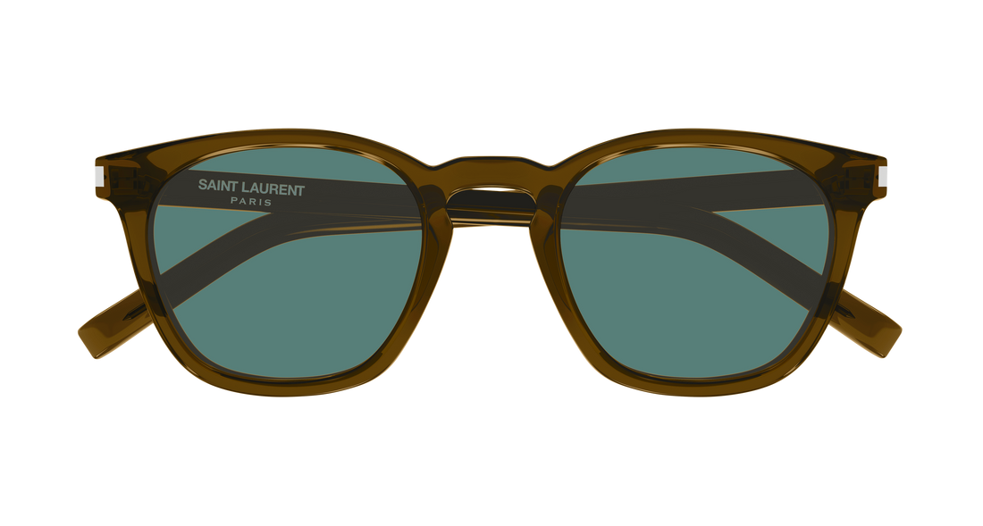 Lunettes de soleil saint laurent sl 28 059 marron rectangular / squared masculino taille 49mm - Vue détaillée