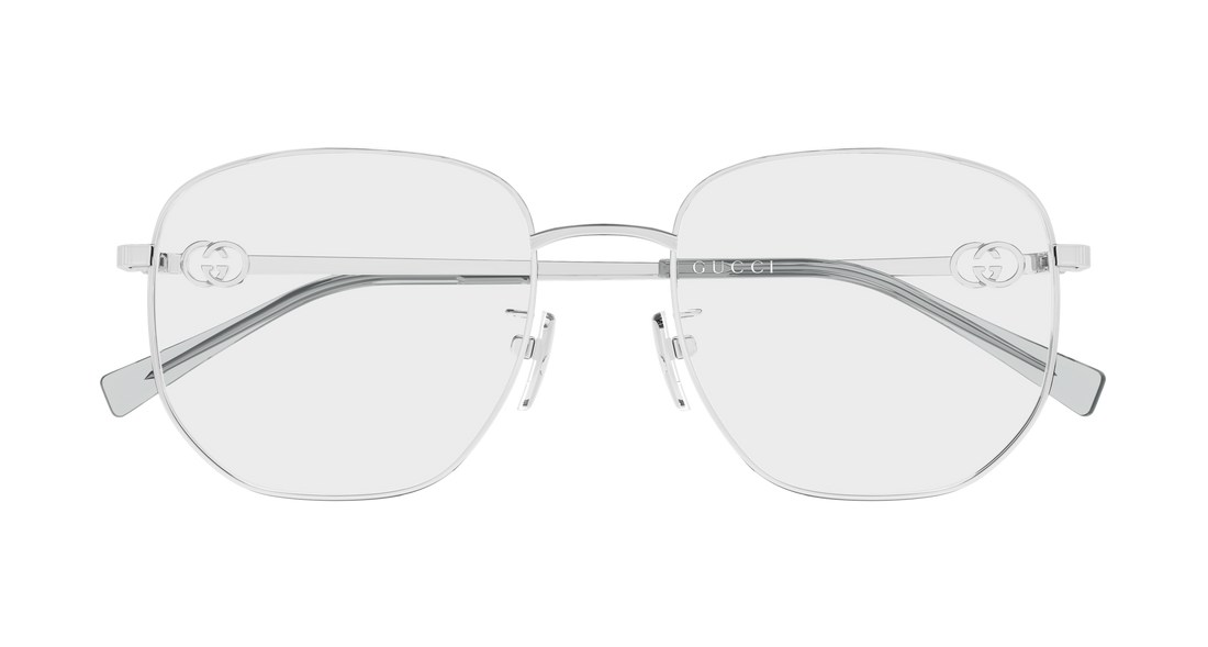 Occhiali da vista gucci gg2146oa 002 plateado rectangular / squared femenino taglia 54mm - Vista dettagliata