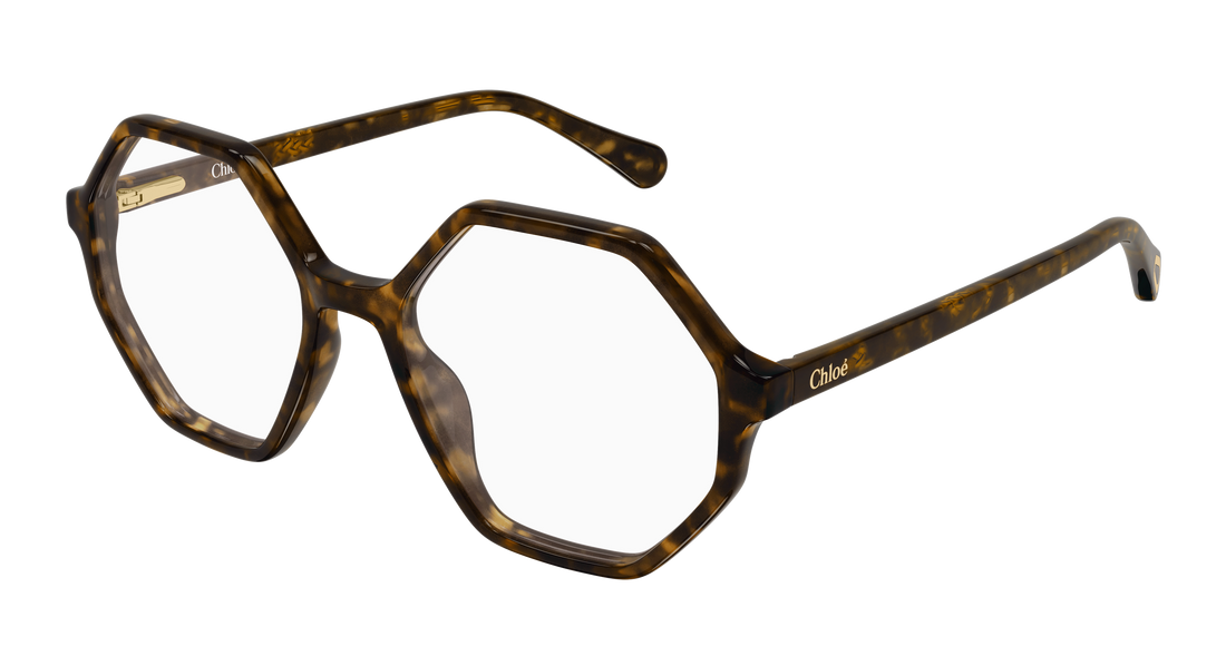 Lunettes de vue chloé cc0005o 008 havana geometrical/directional infantil taille 49mm - Vue principale