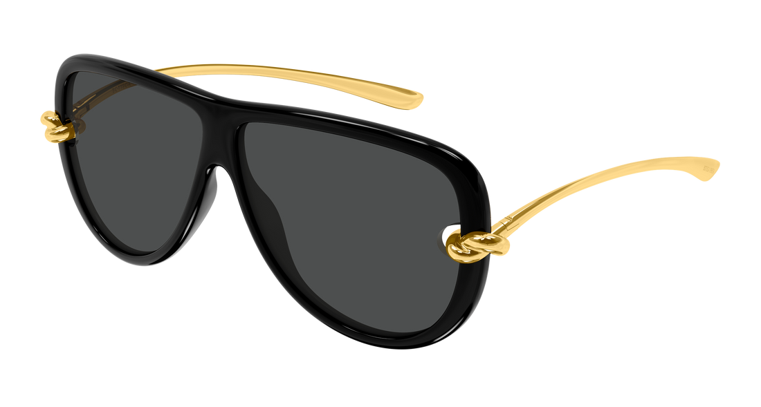 Lunettes de soleil bottega veneta bv1513s 001 negro pilot/navigator unisex taille 61mm - Vue principale