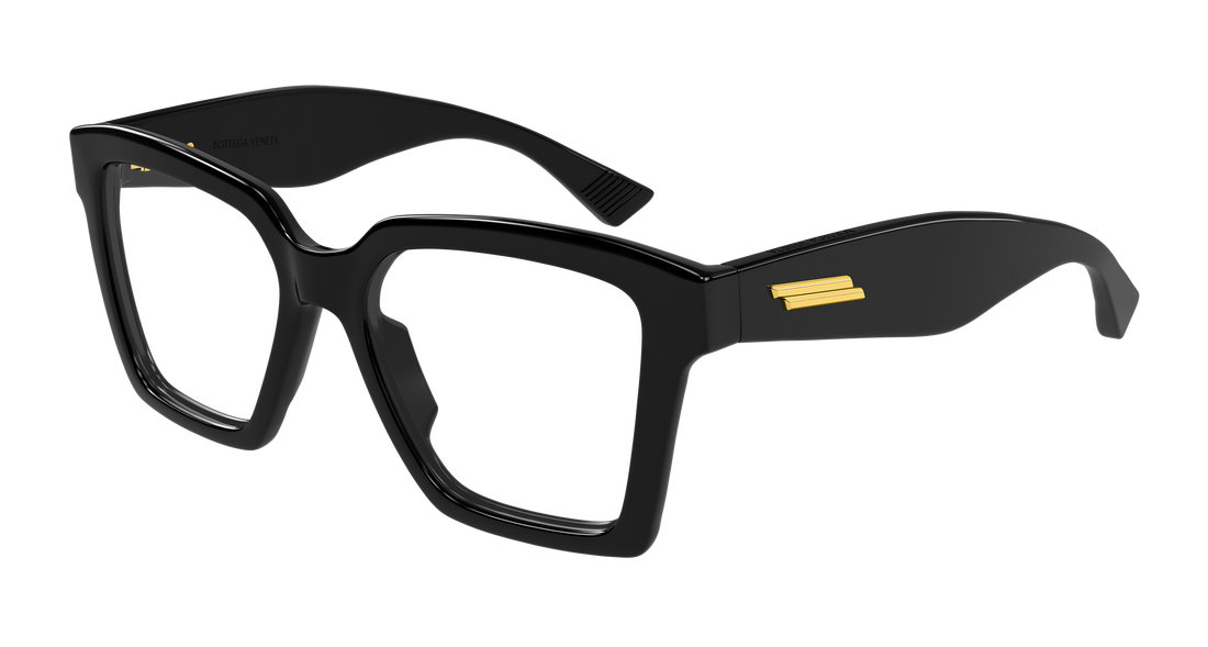 Prescription glasses bottega veneta bv1458o 001 negro rectangular / squared femenino size 52mm - Main view