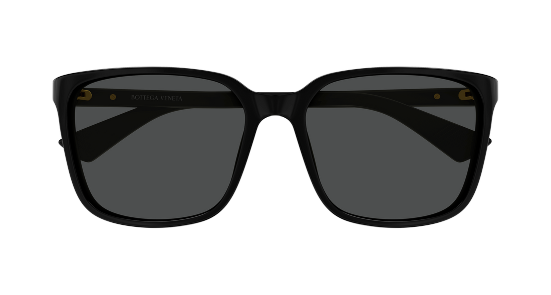 Lunettes de soleil bottega veneta bv1516sk 001 negro rectangular / squared unisex taille 57mm - Vue détaillée