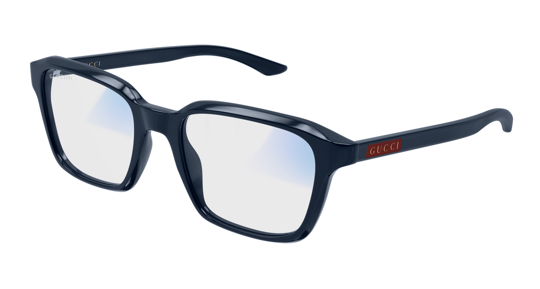 Occhiali da sole gucci gg2078s 006 azul rectangular / squared masculino taglia 52mm - Vista principale