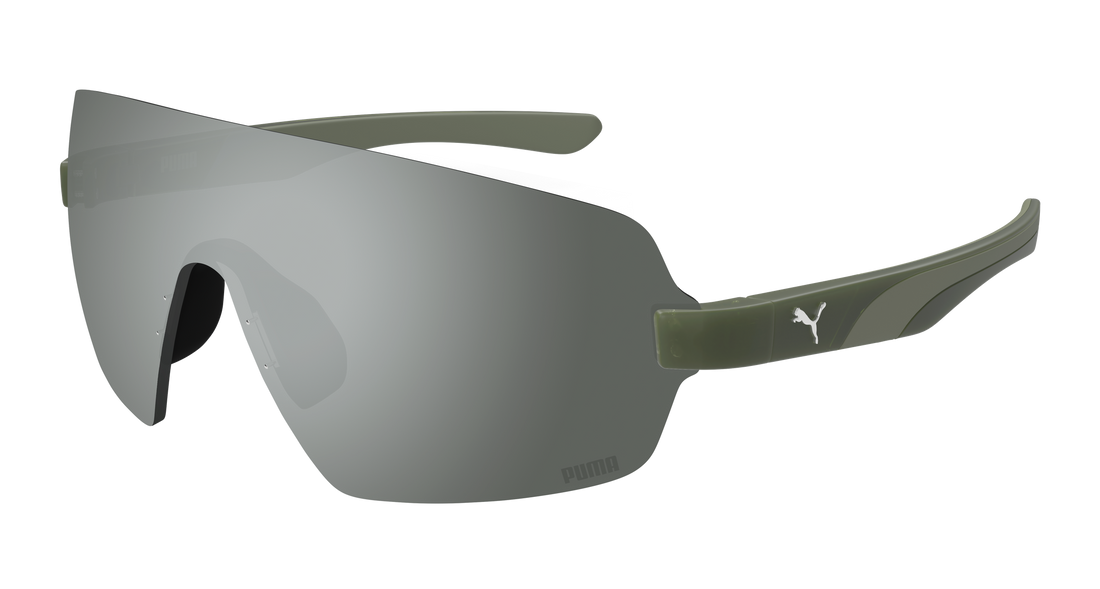 Lunettes de soleil puma pu0541s 004 verde shield masculino taille 99mm - Vue principale